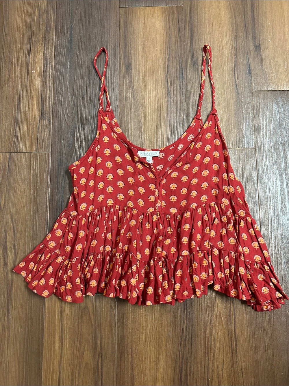 Partons of Peace Flowy Crop Top